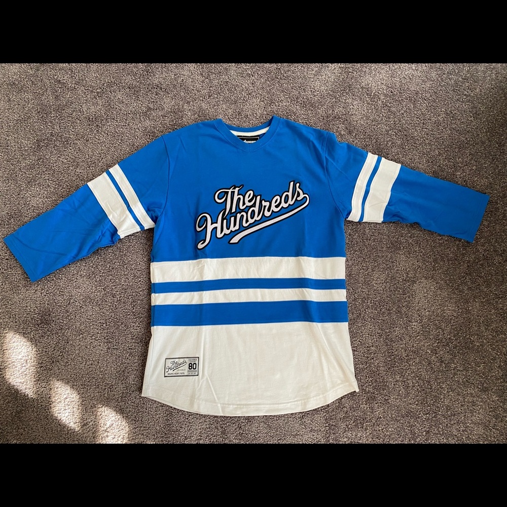The Hundreds Script Logo Hockey T-shirt
